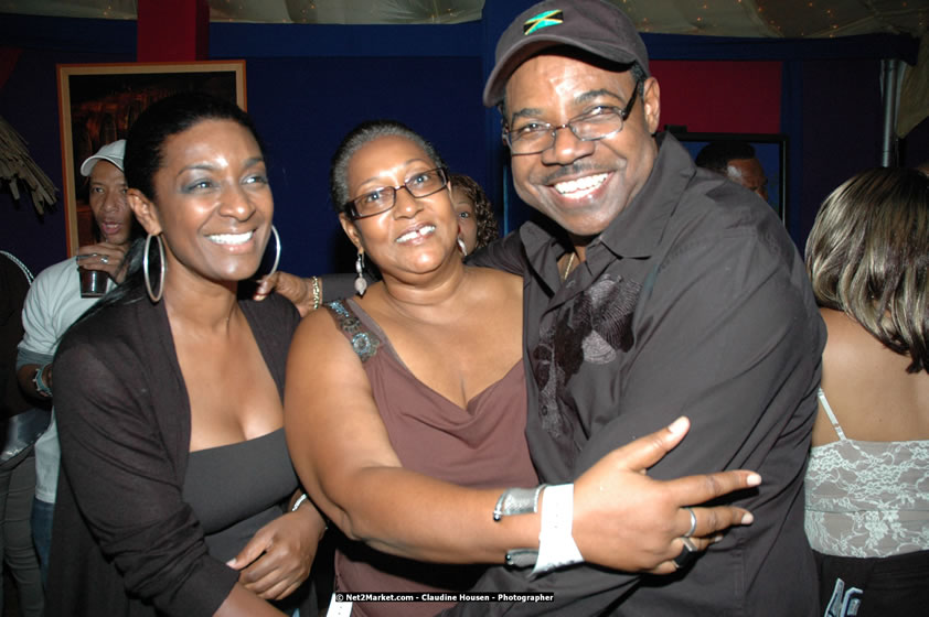 The Hon. Orette Bruce Goldwin, M.P., Prime Minister of Jamaica, Minister of Tourism, Hon. Edmund Bartlett, and Director of Tourism, Basil Smith at the Air Jamaica Jazz and Blues Festival 2008 The Art of Music - Thrusday, January 24, 2008 - Air Jamaica Jazz & Blues 2008 The Art of Music venue at the Aqaueduct on Rose Hall Resort & Counrty Club, Montego Bay, St. James, Jamaica W.I. - Thursday, January 24 - Saturday, January 26, 2008 - Photographs by Net2Market.com - Claudine Housen & Barry J. Hough Sr, Photographers - Negril Travel Guide, Negril Jamaica WI - http://www.negriltravelguide.com - info@negriltravelguide.com...!