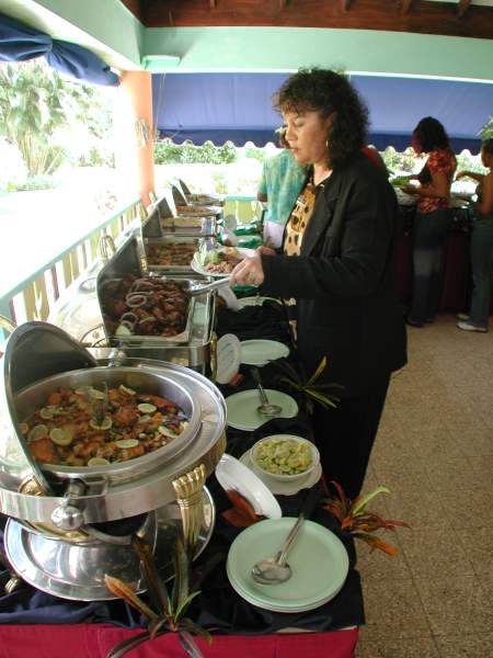 Lunch at The Negril Gardens  - Negril Chamber of Commerce Community Guide Training Programme Photos - Negril Travel Guide, Negril Jamaica WI - http://www.negriltravelguide.com - info@negriltravelguide.com...!