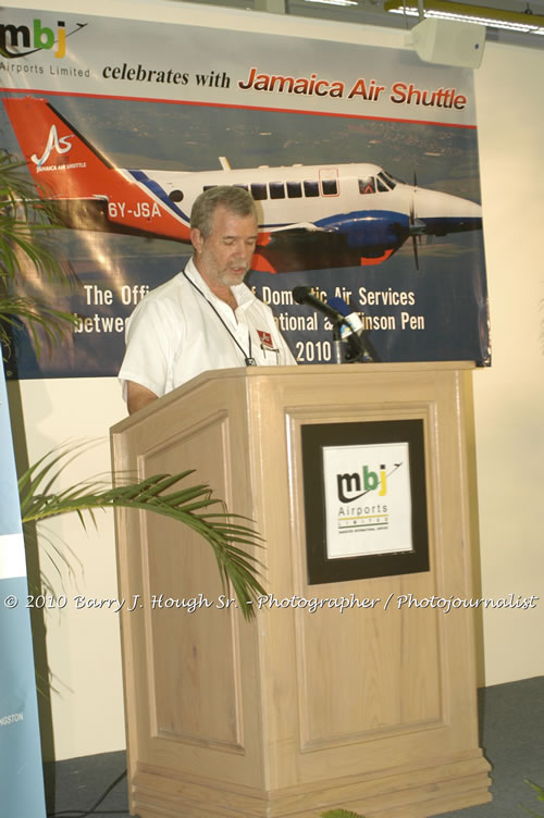 Jamaica Air Shuttle Launch @ MBJ Airports Limited, Wednesday, January 20, 2010, Sangster International Airport, Montego Bay, St. James, Jamaica W.I. - Photographs by Net2Market.com - Barry J. Hough Sr, Photographer/Photojournalist - The Negril Travel Guide - Negril's and Jamaica's Number One Concert Photography Web Site with over 40,000 Jamaican Concert photographs Published -  Negril Travel Guide, Negril Jamaica WI - http://www.negriltravelguide.com - info@negriltravelguide.com...!