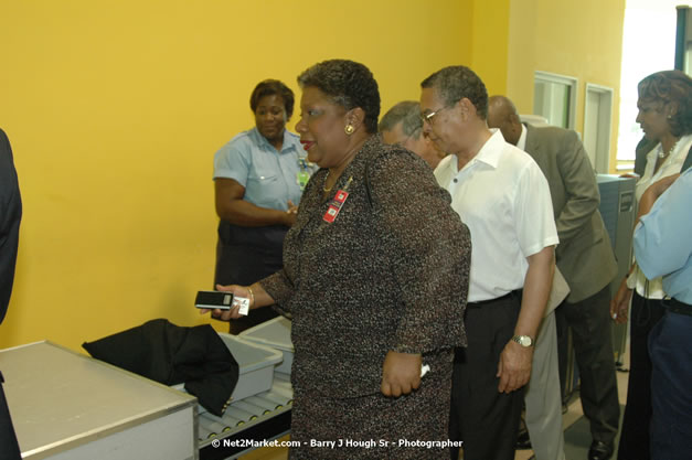 Minister of Tourism, Hon. Edmund Bartlett - Director of Tourism, Basil Smith, and Mayor of Montego Bay, Councillor Charles Sinclair Launch of Winter Tourism Season at Sangster International Airport, Saturday, December 15, 2007 - Sangster International Airport - MBJ Airports Limited, Montego Bay, Jamaica W.I. - Photographs by Net2Market.com - Barry J. Hough Sr, Photographer - Negril Travel Guide, Negril Jamaica WI - http://www.negriltravelguide.com - info@negriltravelguide.com...!