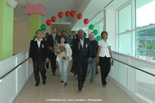 Minister of Tourism, Hon. Edmund Bartlett - Director of Tourism, Basil Smith, and Mayor of Montego Bay, Councillor Charles Sinclair Launch of Winter Tourism Season at Sangster International Airport, Saturday, December 15, 2007 - Sangster International Airport - MBJ Airports Limited, Montego Bay, Jamaica W.I. - Photographs by Net2Market.com - Barry J. Hough Sr, Photographer - Negril Travel Guide, Negril Jamaica WI - http://www.negriltravelguide.com - info@negriltravelguide.com...!