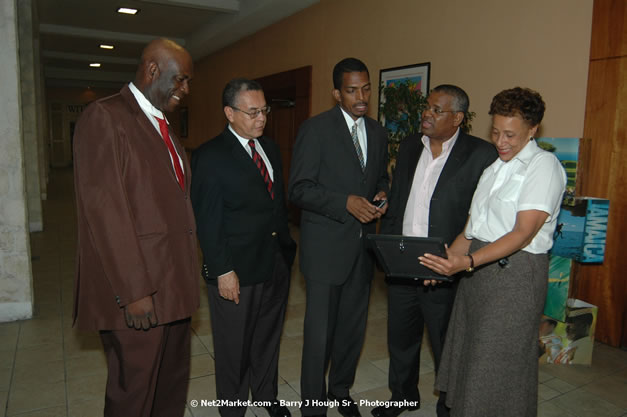 Red Cap Porters Awards - Minister of Tourism, Hon. Edmund Bartlett - Director of Tourism, Basil Smith - Friday, December 14, 2007 - Holiday Inn Sunspree, Montego Bay, Jamaica W.I. - Photographs by Net2Market.com - Barry J. Hough Sr, Photographer - Negril Travel Guide, Negril Jamaica WI - http://www.negriltravelguide.com - info@negriltravelguide.com...!