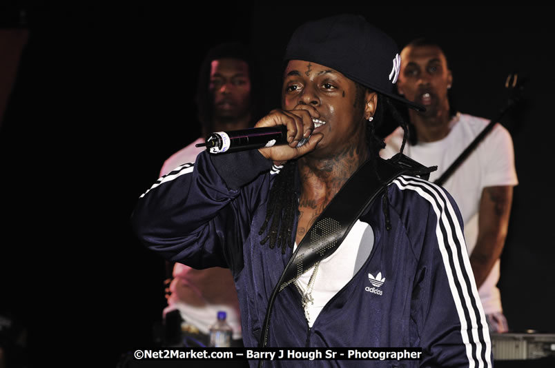 Lil Wayne @ Red Stripe Reggae Sumfest 2008 International Night 2, Catherine Hall, Montego Bay - Saturday, July 19, 2008 - Reggae Sumfest 2008 July 13 - July 19, 2008 - Photographs by Net2Market.com - Barry J. Hough Sr. Photojournalist/Photograper - Photographs taken with a Nikon D300 - Negril Travel Guide, Negril Jamaica WI - http://www.negriltravelguide.com - info@negriltravelguide.com...!