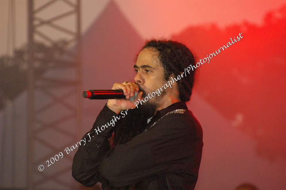 Damian 'Jr. Gong' Marley & NAS @ Reggae Sumfest 2009 - International Night 2 - Reggae Sumfest 2009,Catherine Hall, Montego Bay, St. James, Jamaica W.I. - Saturday, July 25, 2009 - Reggae Sumfest 2009, July 19 - 25, 2009 - Photographs by Net2Market.com - Barry J. Hough Sr. Photojournalist/Photograper - Photographs taken with a Nikon D70, D100, or D300 - Negril Travel Guide, Negril Jamaica WI - http://www.negriltravelguide.com - info@negriltravelguide.com...!