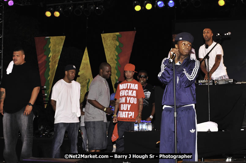 Lil Wayne @ Reggae Sumfest 2008 International Night 2, Catherine Hall, Montego Bay - Saturday, July 19, 2008 - Reggae Sumfest 2008 July 13 - July 19, 2008 - Photographs by Net2Market.com - Barry J. Hough Sr. Photojournalist/Photograper - Photographs taken with a Nikon D300 - Negril Travel Guide, Negril Jamaica WI - http://www.negriltravelguide.com - info@negriltravelguide.com...!